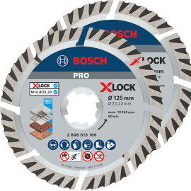 2xDisco Diamante Prof.Univ.125 mm, Bosch 2.608.615.286