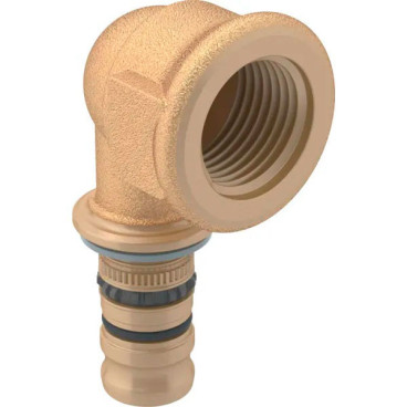 Joelho fêmea 20 mm x 3/4'' latão Mepla, Geberit 612.257.00.5