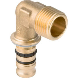 Joelho macho 16 mm x 1/2'' latão Mepla, Geberit 611.252.00.5