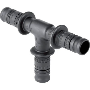 Tê simples 32 mm PVDF Mepla, Geberit 624.310.00.5