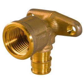 Joelho com pater 16 mm x 1/2'' latão Q&E para PEX, Uponor 1145641
