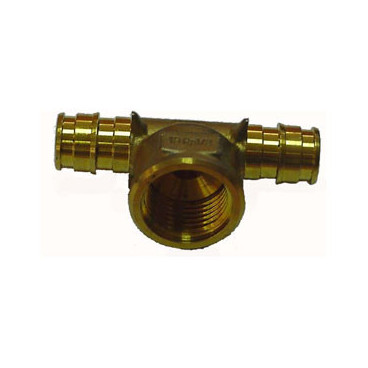 Tê fêmea 25 mm x 3/4'' latão Q&E para PEX, Uponor 1145693