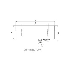 Termoacumulador 150 L Concept N4 horizontal 2200 W, Thermor 273038