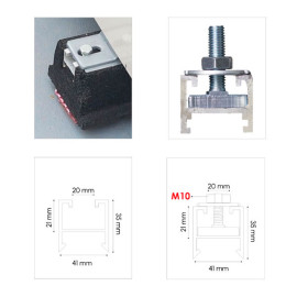 Base de chão vulcanizada 250x150x90 mm
