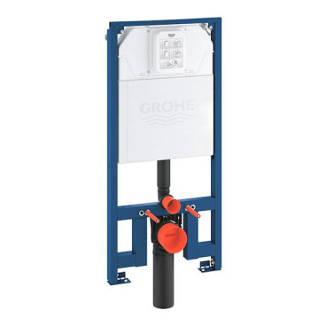 Estrutura com cisterna de 88,9 mm para paredes ligeiras e loiça suspensa WC Rapid SL Slim, Grohe 39687000