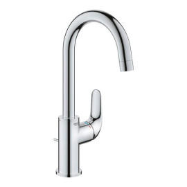 Torneira monocomando de lavatório com válvula de descarga automática, Tamanho L, Euroeco, cromado, Grohe 24272001