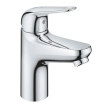 Torneira monocomando de lavatório com válvula de descarga click clack, sistema Cold Start, Tamanho S, Euroeco, cromado, Grohe 