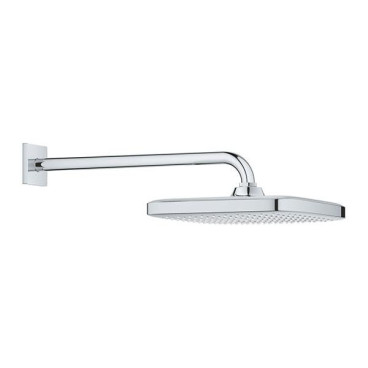 Chuveiro de parede 250 mm com haste de 380 mm Tempesta Cube, cromado, Grohe 26682000