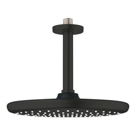 Chuveiro de teto 250 mm com haste de 142 mm, Tempesta, preto mate, Grohe 266692430