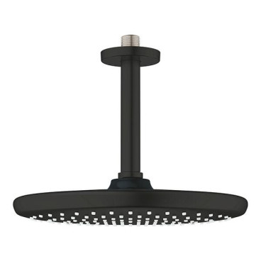 Chuveiro de teto 250 mm com haste de 142 mm, Tempesta, preto mate, Grohe 266692430