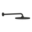 Chuveiro de parede 250 mm com haste de 380 mm,Tempesta preto mate, Grohe 266682430