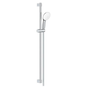 Rampa 90 cm com chuveiro 2 jatos (Rain, Jet) 9 l/min e bicha 1750 mm Tempesta 110, cromado, ajustável a furos pré-existentes, 