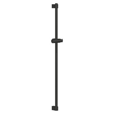 Rampa 90 cm Tempesta, preto mate, ajustável a furos pré-existentes, Grohe 275242431
