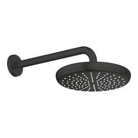 Chuveiro de parede 210 mm com haste de 286 mm, Tempesta, preto mate, Grohe 1022182430