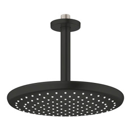 Chuveiro de teto 250 mm com haste de 142 mm, Tempesta, preto mate, Grohe 266692430