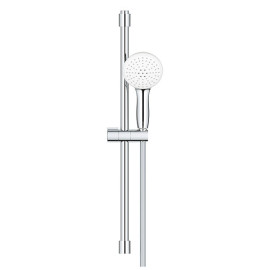 Rampa com chuveiro 2 jatos (Rain, Jet) 9 l/min e bicha 1750 mm, Tempesta 110, cromado, ajustável a furos pré-existentes, Grohe