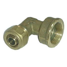 Joelho fêmea 1/2 x 20/2,8 mm para tubo Pex