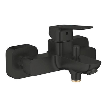 Torneira monocomando de banheira Cubeo, preto mate, Grohe 1018132430