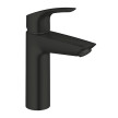 Torneira monocomando de lavatório com válvula de descarga automática, tamanho M, Eurosmart, preto mate, Grohe 233242433