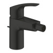 Torneira monocomando de bidé com válvula de descarga automática Eurosmart, preto mate, Grohe 329292433