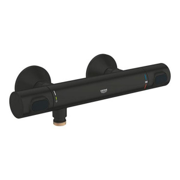 Torneira bicomando de duche termostática Grohtherm 500, preto mate, Grohe 347932430
