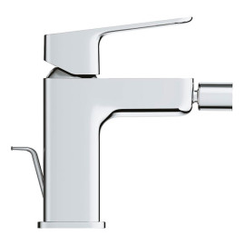 Torneira monocomando de bidé com válvula de descarga automática, Tamanho S, Cubeo, cromado, Grohe 1018100000