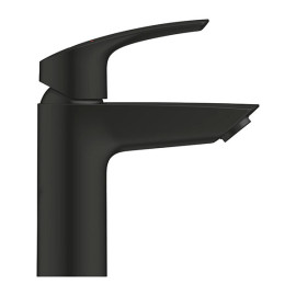 Torneira monocomando de lavatório com válvula de descarga click clack, tamanho S, Eurosmart, preto mate, Grohe 239222433