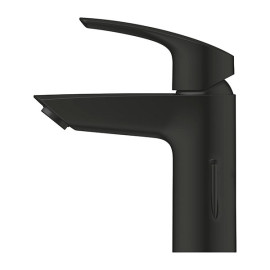 Torneira monocomando de lavatório com válvula de descarga automática, sistema Cold Start, tamanho S, Eurosmart, preto mate, G