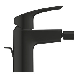 Torneira monocomando de bidé com válvula de descarga automática Eurosmart, preto mate, Grohe 329292433