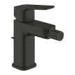 Torneira monocomando de bidé com válvula de descarga automática, tamanho S, Cubeo, preto mate, Grohe 1018102430