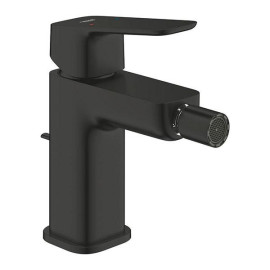 Torneira monocomando de bidé com válvula de descarga automática, tamanho S, Cubeo, preto mate, Grohe 1018102430