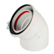 Curva a 45º macho-fêmea (80/110), FIG 811-45MHP1