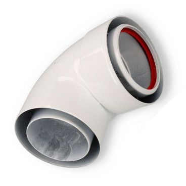 Curva a 90º macho-fêmea (80/110), FIG 811-90MHP1