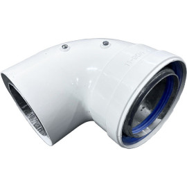 Curva 60/100 a 90º para exaustão de aparelhos de condensação, FIG 610-90MHP15