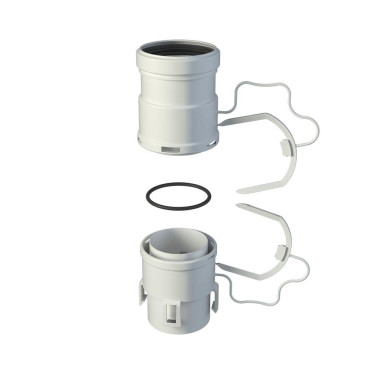 Kit uniões para tubo flexível 60 mm para caldeiras de condensação, FIG 6UNIONFLEX5