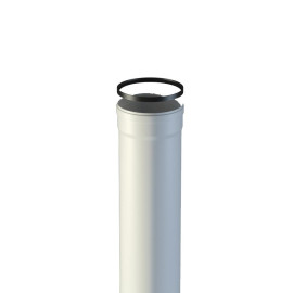 Tubo de PP 1000 mm macho-fêmea com D80 mm para exaustão de aparelhos de condensação, FIG 8-1000MH5