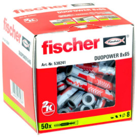 Buchas Duopower 8x65, caixa de 50 un, Fischer