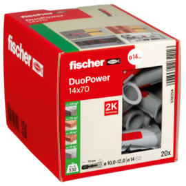 Buchas Duopower 14x70, caixa de 20 un, Fischer