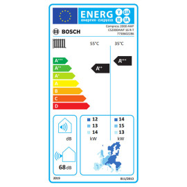 Bomba de calor exterior Compress 2000 AWF 16 R-T, 16kW, reversível, trifásico, 1 ventilador, R32, Bosch 7738602286