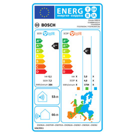 Ar condicionado multisplit unidade exterior Climate 5000 M 6,2 kW/21.000 BTU até 3 unidades interiores, R32, Bosch 7733701934