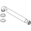 Kit saída horizontal 80 mm (curva + troço de 750 mm + grelha) para exaustão de esquentadores, Bosch 7709003893