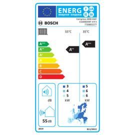 Bomba de calor exterior Compress 2000 AWF 4 R-S, 4kW, reversível, monofásico, 1 ventilador, R32, Bosch 7738602277