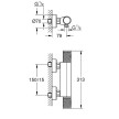 Torneira bicomando de duche termostática Grohtherm 1000 Performance, Preto Mate, Grohe 34827KF0