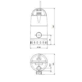 Bomba drenagem Unilift CC9 M1 sem interruptor nível, 230 V, Grundfos 96280969