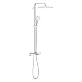 Sistema de duche com misturadora termostática e chuveiro de 250 mm Cube New Tempesta Cosmopolitan System, Grohe 26689001
