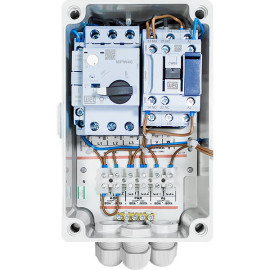 Quadro de comando e proteção com alarme para 1 bomba sem interruptor de nível 3x400V (1,6-2,5A)