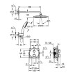 Conjunto de duche Grohtherm Termostático com Tempesta 250, espelho redondo, Grohe 34872000