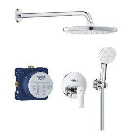 Conjunto de duche encastre Bauedge, monocomando, com Tempesta 250, Grohe 25290000