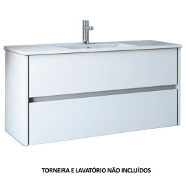 Móvel Axis 60 cm branco suspenso lacado