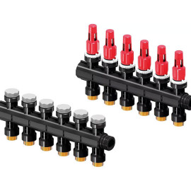 Coletor PRO com caudalímetro FM 6x3/4'', Uponor 1030585